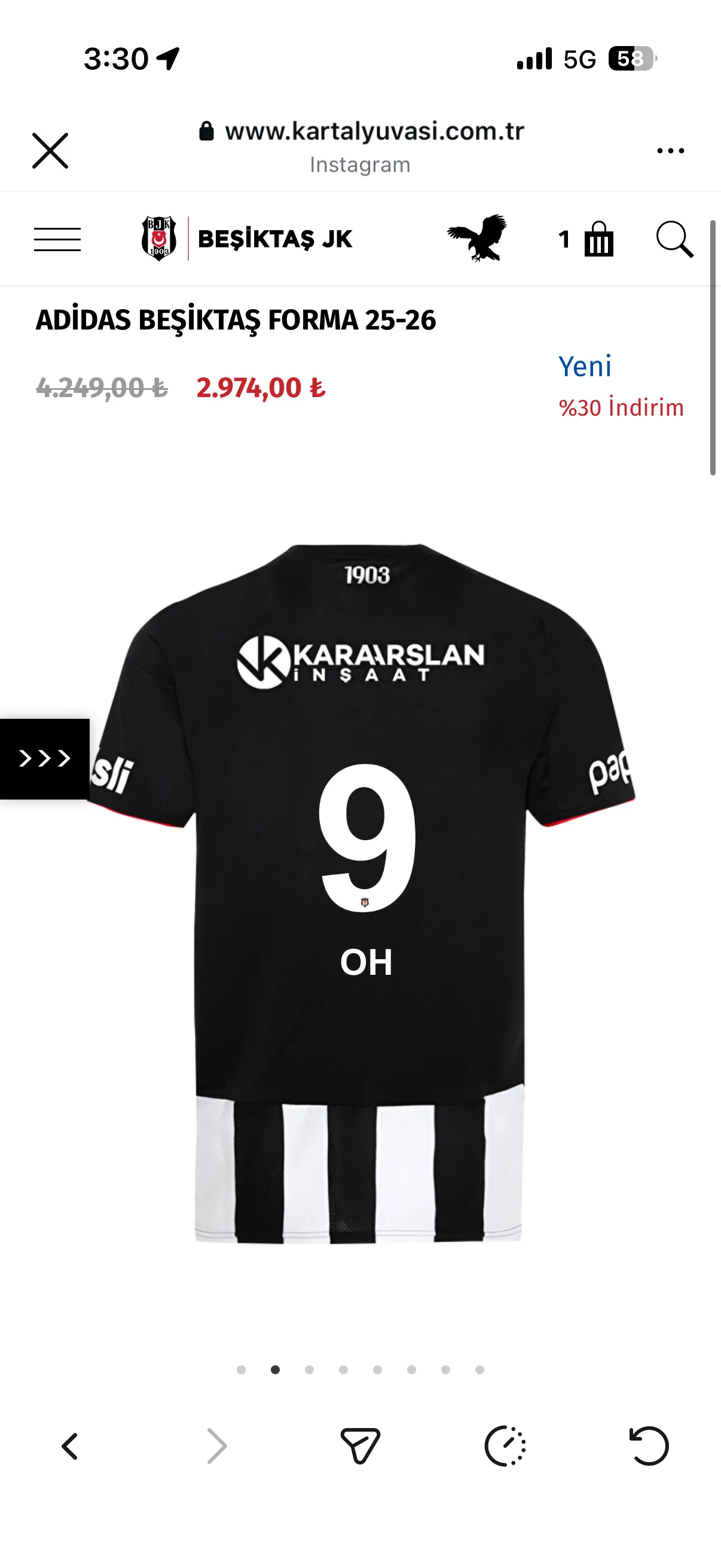 베식타스 유니폼 Xl 오현규