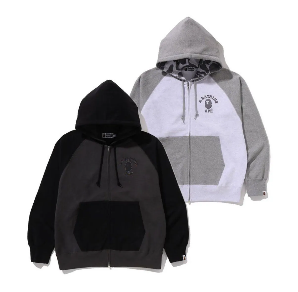 베이프 컬러스톤 베이프 릴렉스핏 후드집업