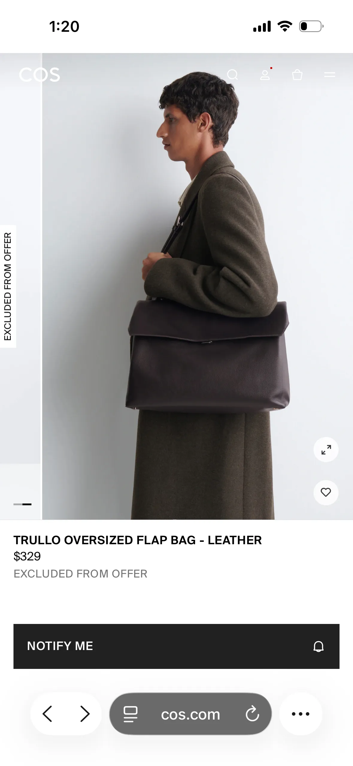 TRULLO OVERSIZED FLAP BAG - LEATHER