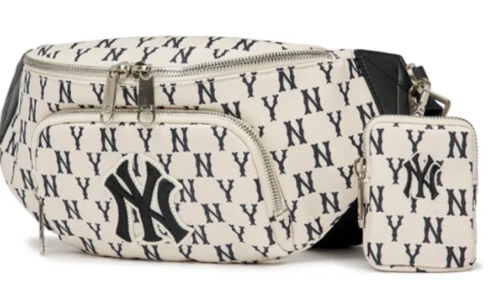 MLB 모노그램 힙색 3AHSM012N