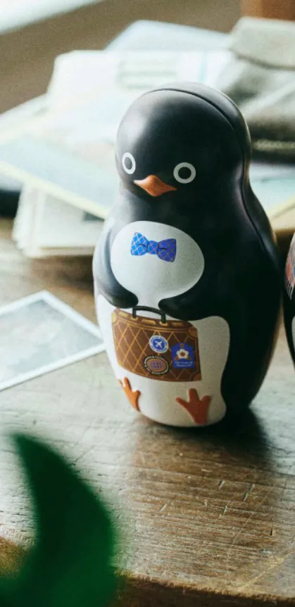 Morozoff 모르조프 펭귄 다방 여행하는 펭귄 초콜릿 캔