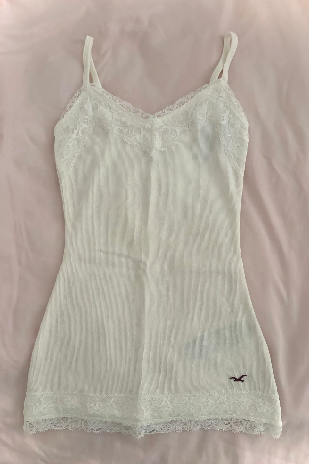 Hollister lace trim cami top