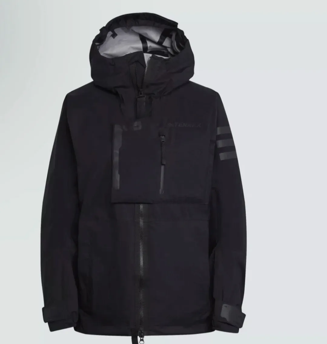 아디다스 테렉스 XPLORIC RAIN.RDY 블랙 하이킹 재킷