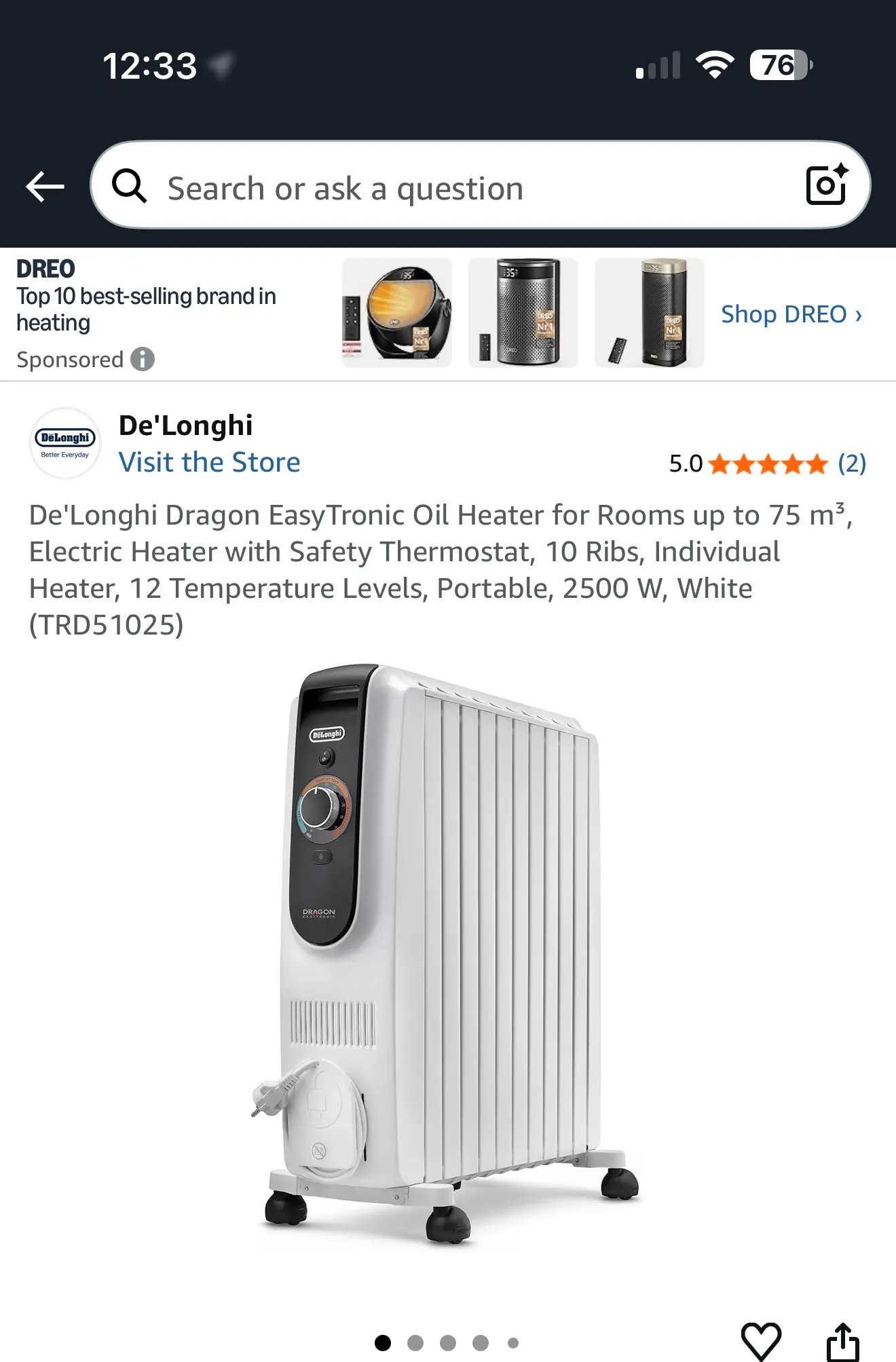 드롱기 Dragon EasyTronic trd51025