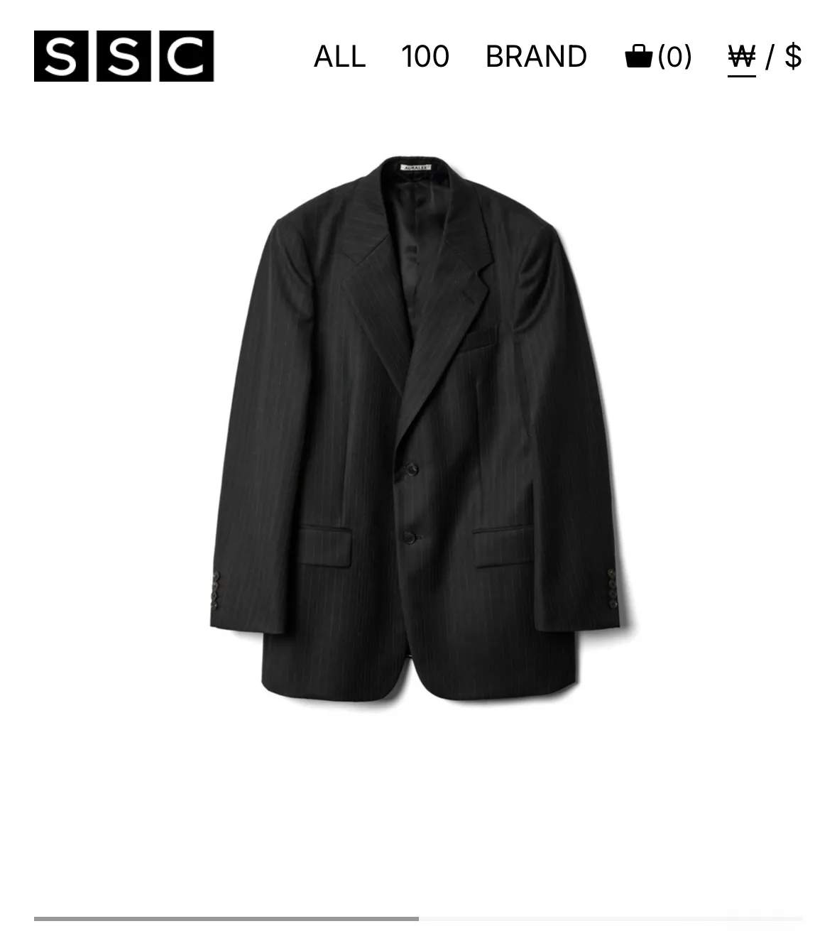 오라리 블루페이스드 자켓