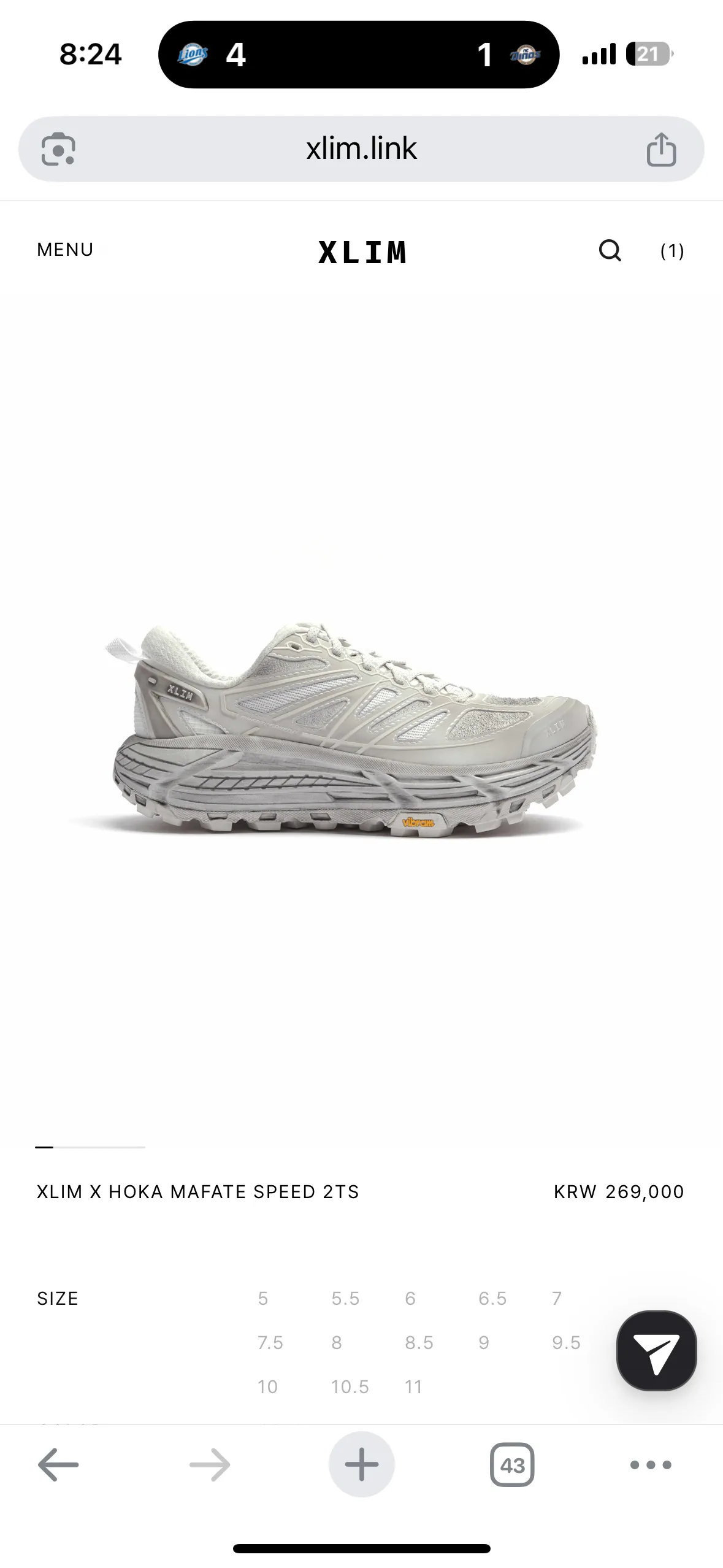 hoka xlim gray