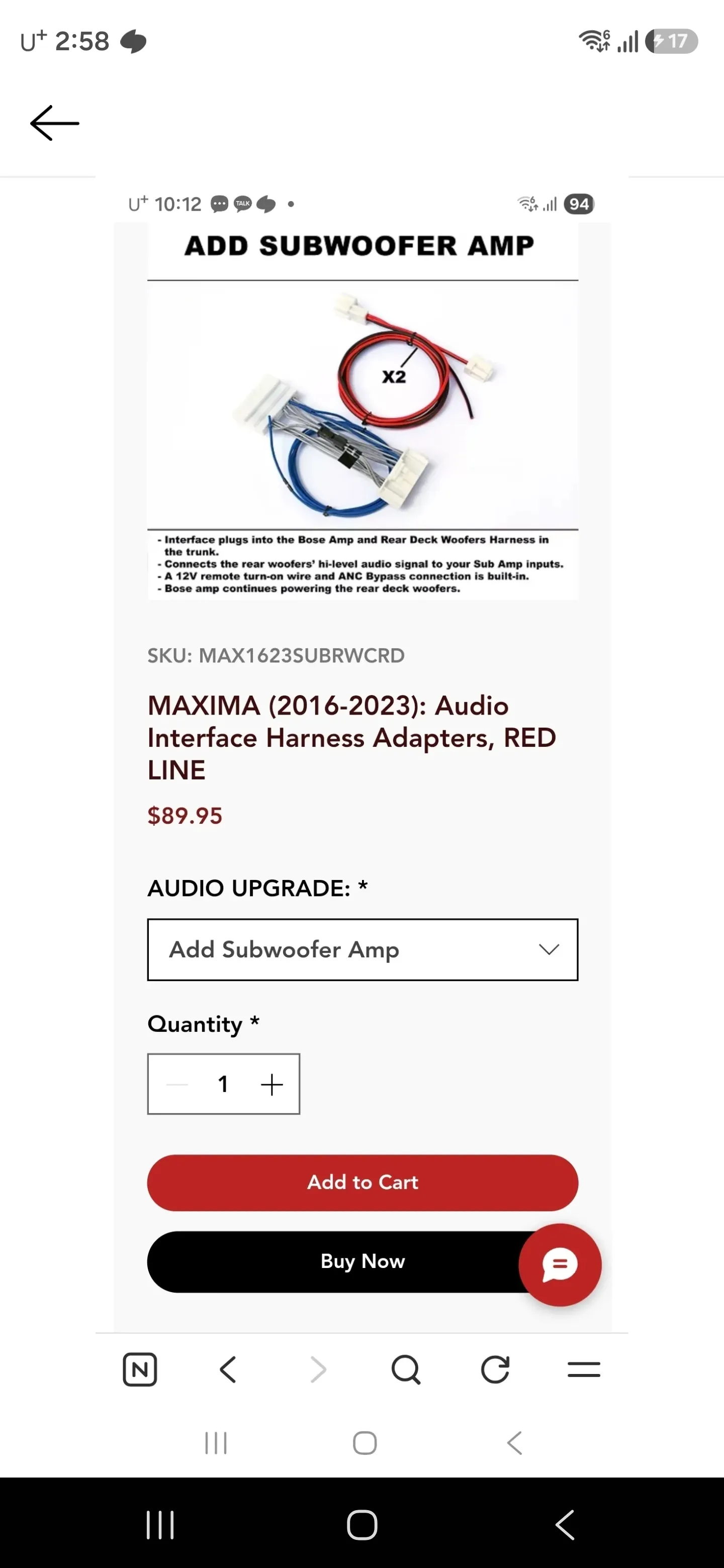 maxima anc bypass