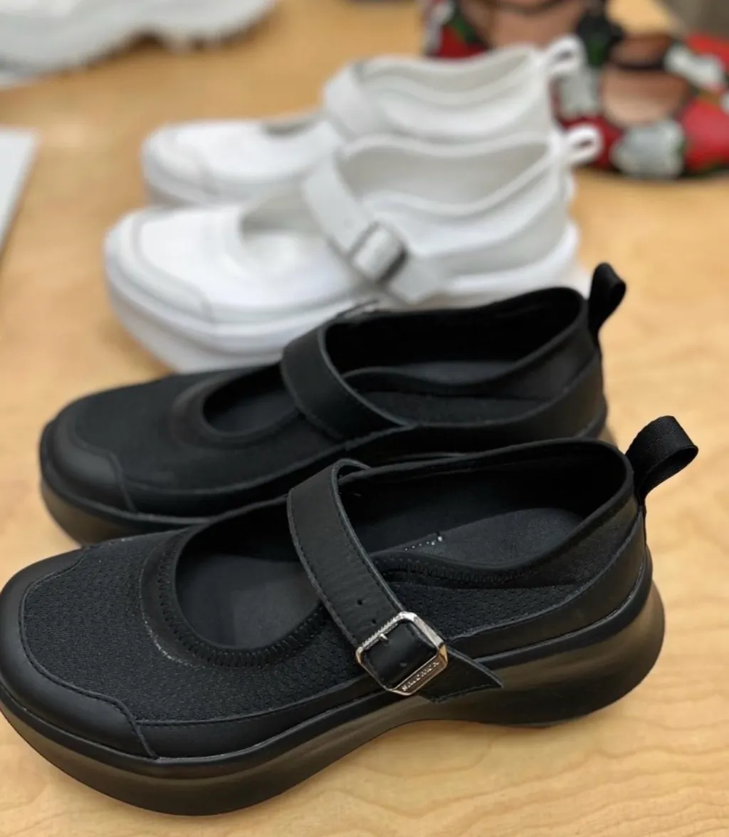 25SS 꼼데가르송 X 살로몬 메리제인 플랫폼 블랙 화이트 K104-001