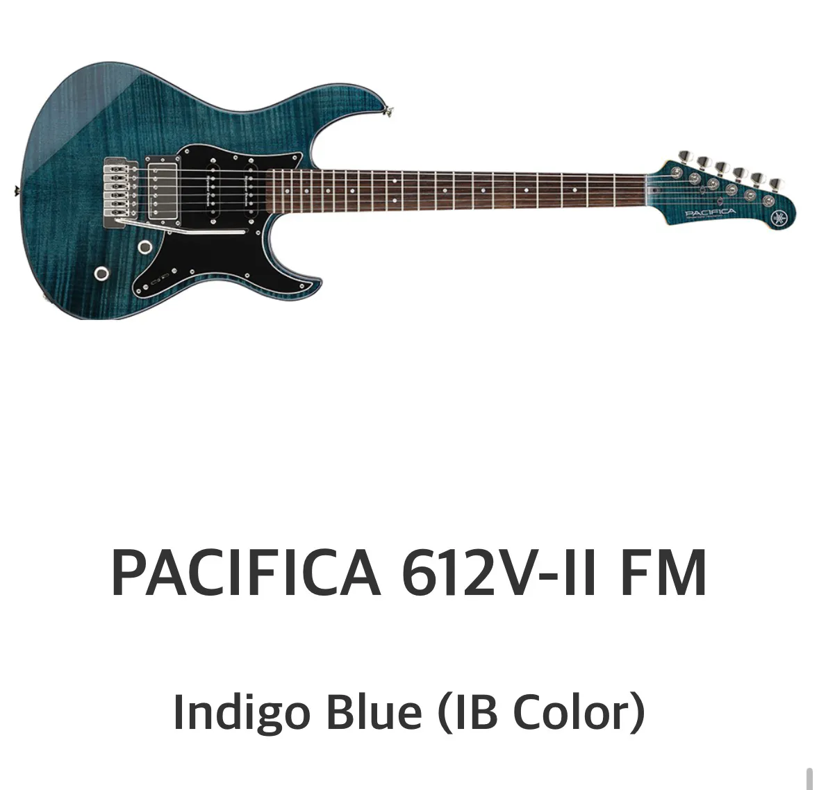 야마하 일렉기타 Pacifica PAC612VIIFM (IB-Indigo Blue)