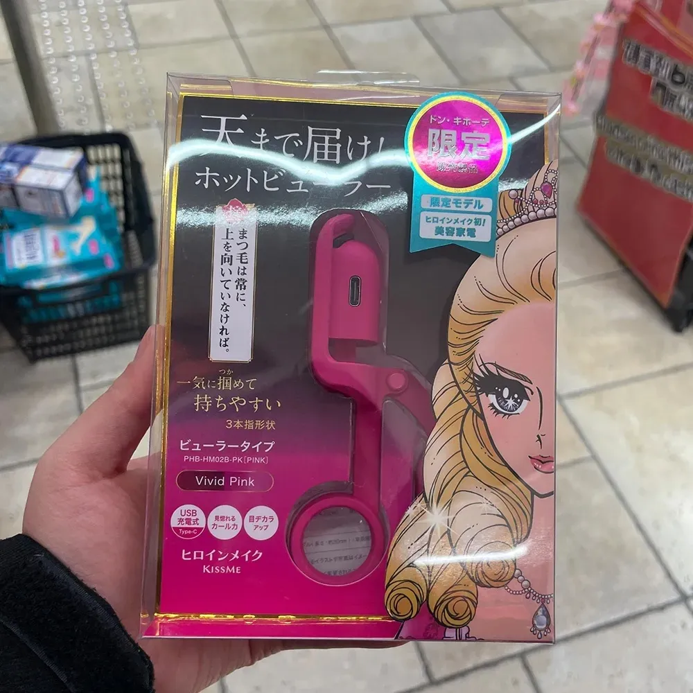 키스미 히로인 메이크업 충전식 핫 뷰러 히팅뷰러