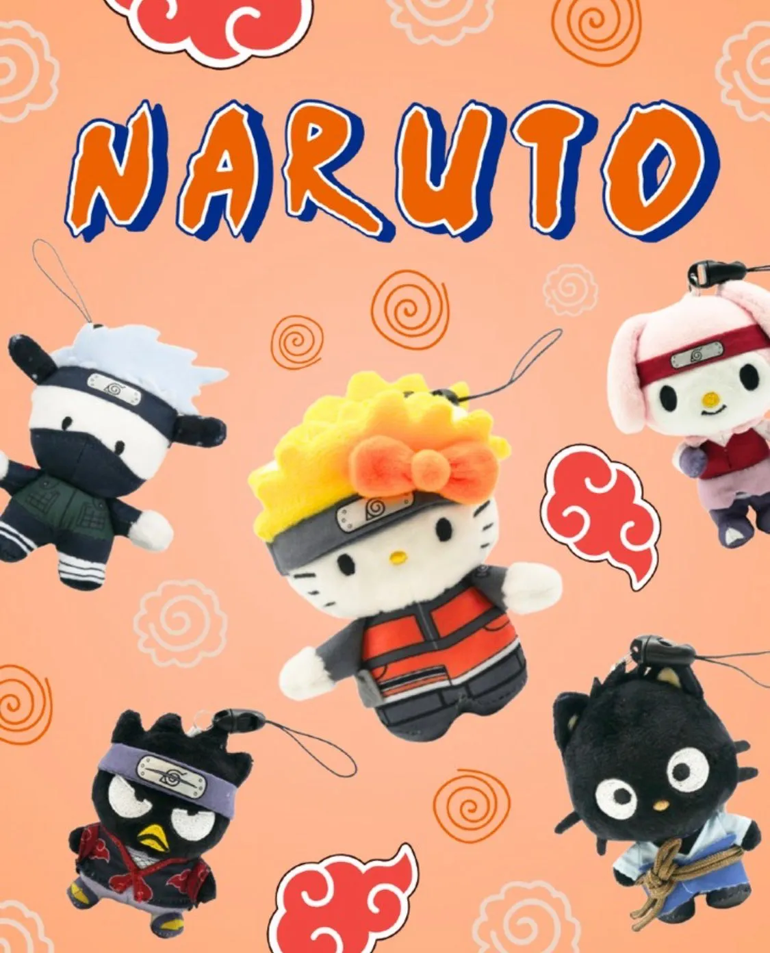 영국 미니소 산리오 나루토 콜라보 인형