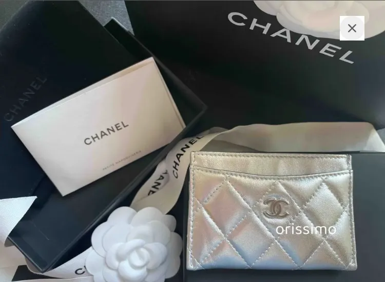 샤넬 클래식 카드 홀더 캐비어 실버 은장 AP0213 / 샤넬 카드 지갑