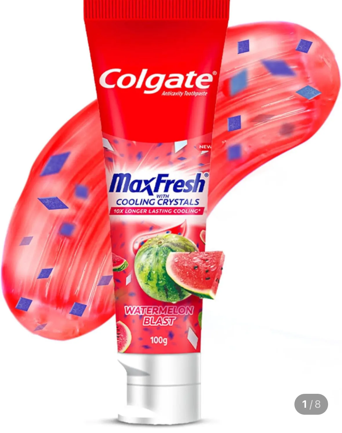 콜게이트 맥스프레시 수박 블라스트 젤 치약, 콜게이트 맥스 프레쉬 레인보우 치약