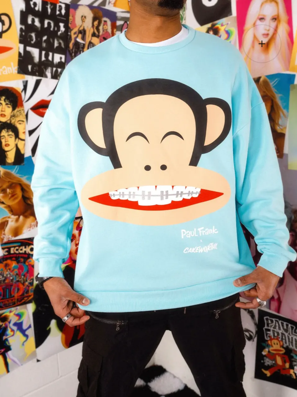 Paul Frank Julius Braces Drop Sleeve Crewneck