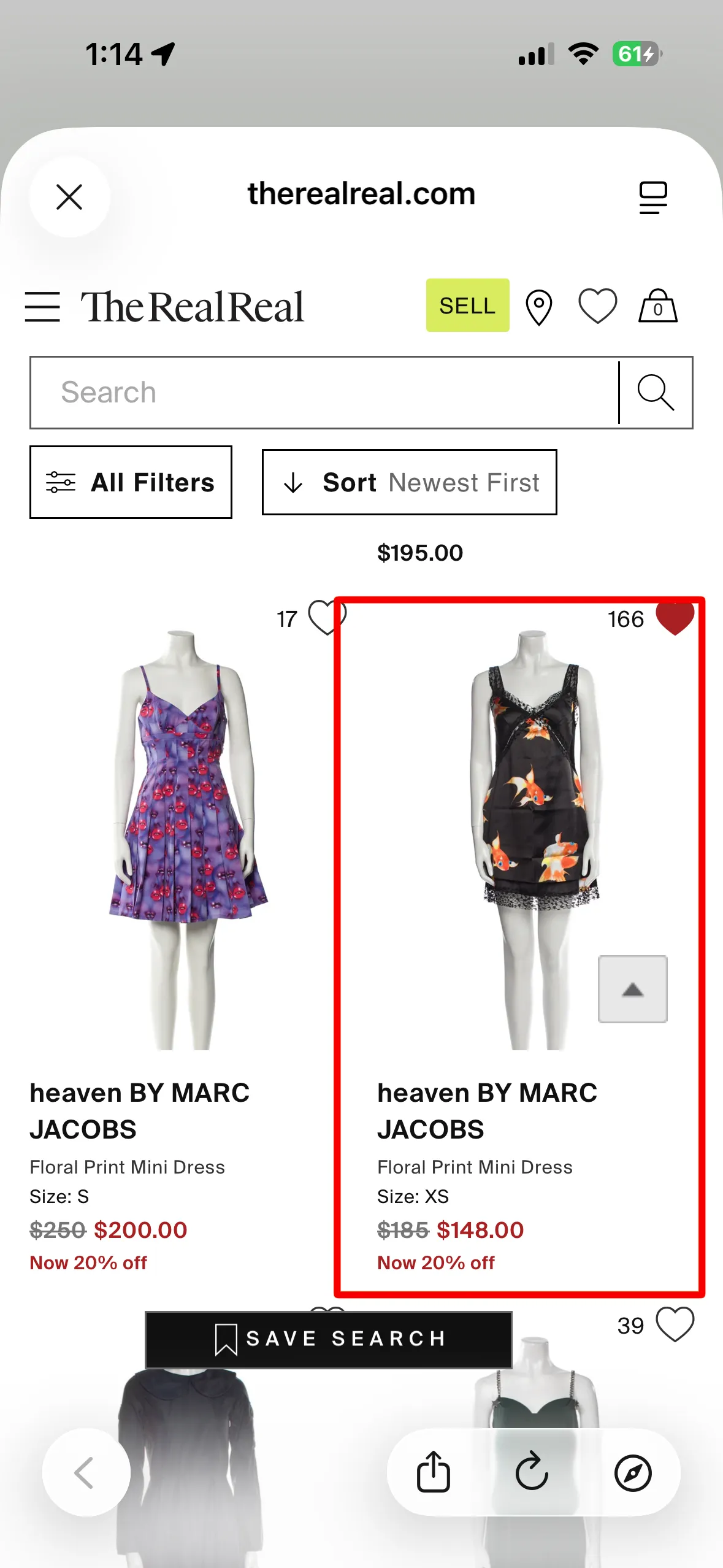 헤븐바이 마크제이콥스 미니 원피스