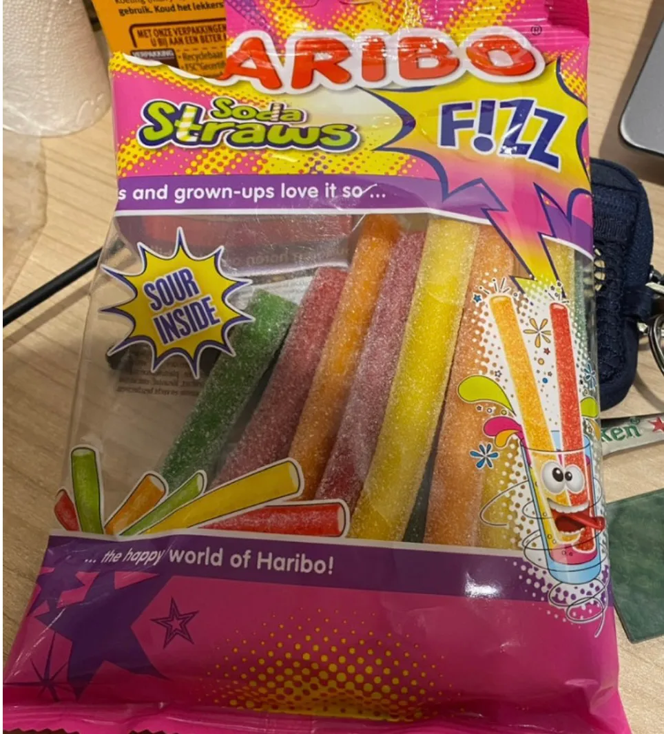 하리보 소다 스트로우 (HARIBO Pailles)