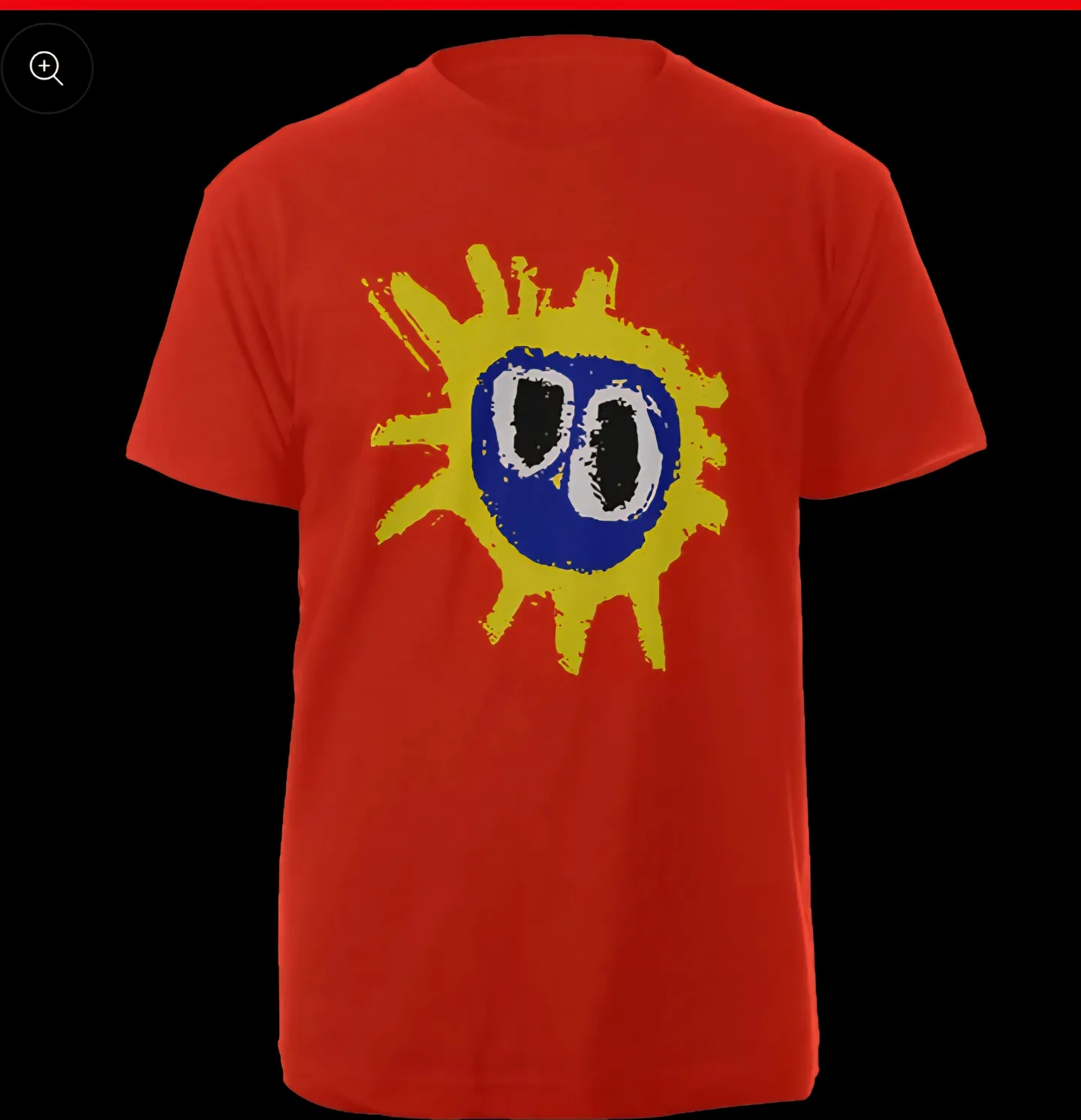 Screamadelica Red T-shirt, White Screamadelica Tou