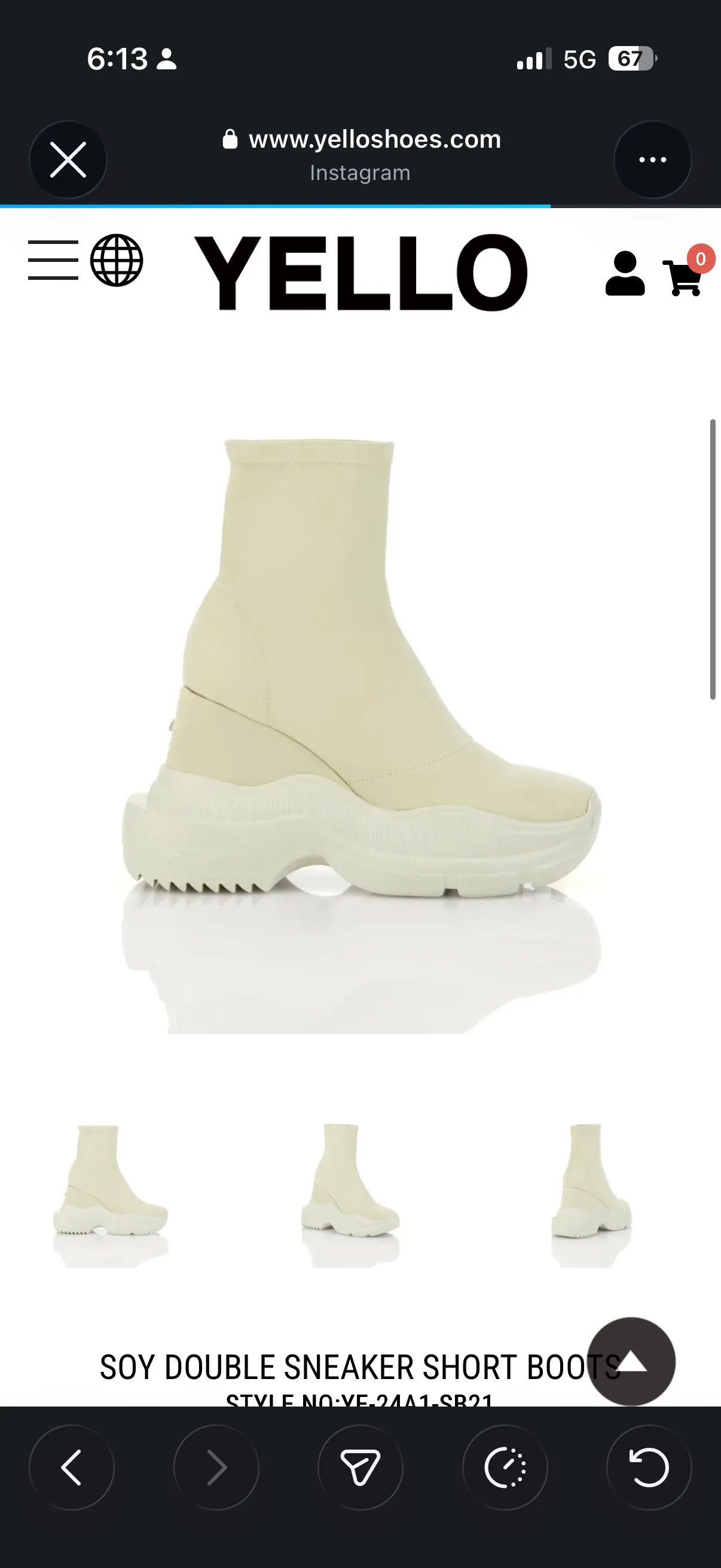 일본 신발 브랜드 yello DOUBLE SNEAKER SHORT BOOTS