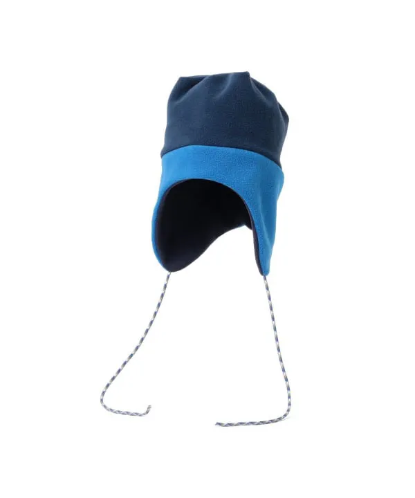 BEAMS BOY INFIELDER DESIGN FLEECE HAT NAVY