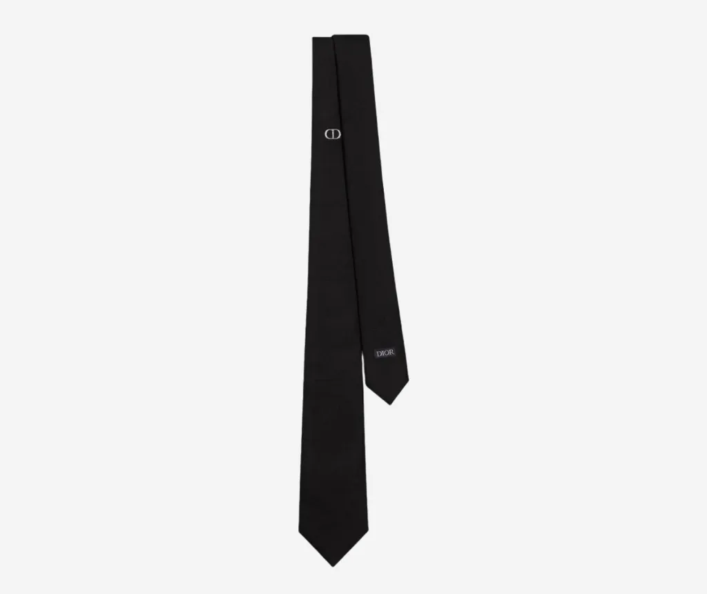 Dior Silk CD Icon Tie Black