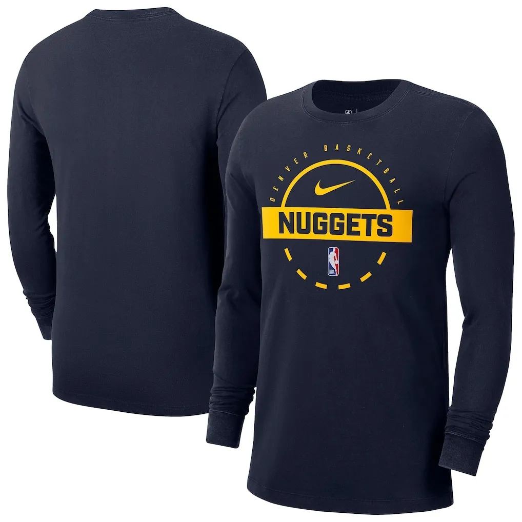 나이키 덴버 Navy On Court Practice Long Sleeve T-shirt