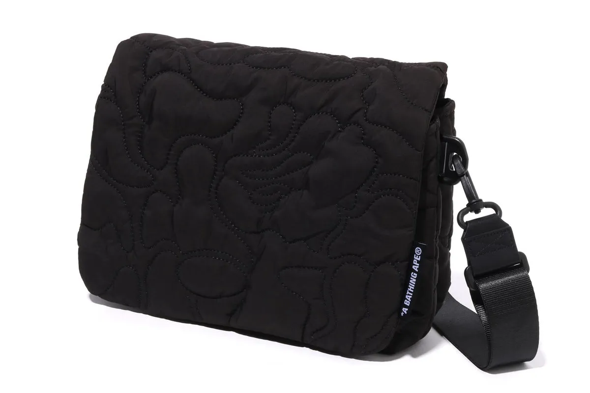 bape line camo quilted shoulder bag