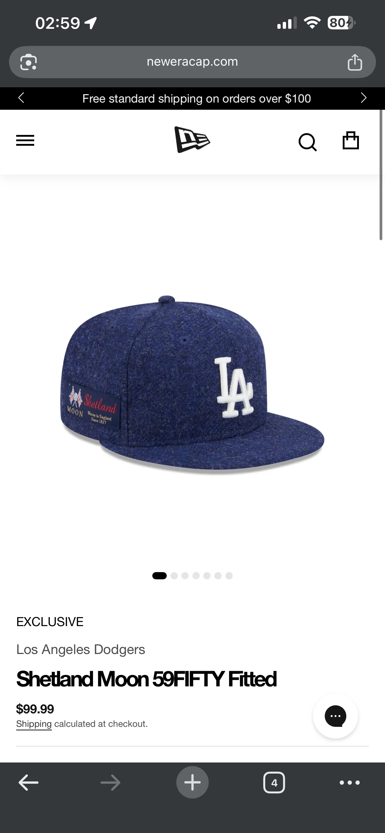 Los Angeles Dodgers Shetland Moon 59FIFTYFittedHat